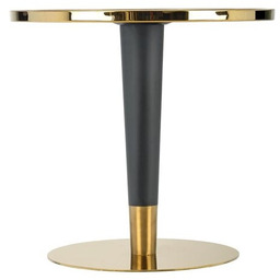 Stół okrągły biały marmur / złoty mat 79 x 74 cm Morata