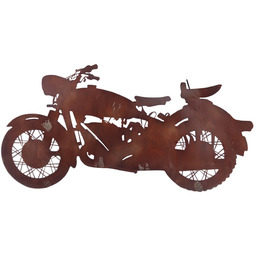 Dekoracja ścienna Rusty Motorbike, 80 x 0,5 x 42 cm