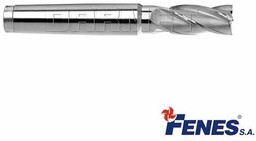 FENES Frez trzpieniowy do metalu 17 mm 4-ostrzowy krótki walcowo-czołowy chwyt Morse''a MK2 DIN845-B K-N HSS 0641-512-400-055