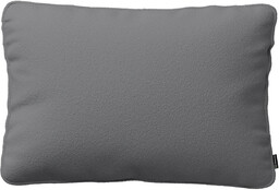 Poszewka Gabi na poduszkę prostokątna, ciemno szara bukla, 60 x 40 cm, Boucle Teddy