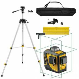Laser krzyżowy NIVEL SYSTEM CL3D-G poziomica ZESTAW Statyw SJJ-M1 EX