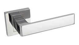 KLAMKA APOLLO NA ROZECIE KWADRATOWEJ KOLOR CHROM