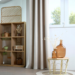 Stof Zasłona termoizolacyjna HARVARD kolor ochry 140 x 260