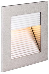 SLV Oprawa wpuszczana LED Frame Curve srebrna, aluminiowy / szary / cynkowy, salon / jadalnia, aluminium, nowoczesny