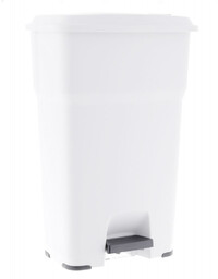 Kosz na śmieci 85 litrów Merida HERA, biały plastik