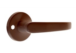 Klamka drzwiowa GAMAR LENOX brązowa z rozetą okrągłą