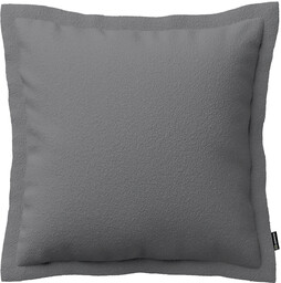 Poszewka Mona na poduszkę, ciemno szara bukla, 45 x 45 cm, Boucle Teddy