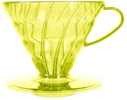 Plastikowy Drip Hario V60-02 Sunflower Yellow - Żółty