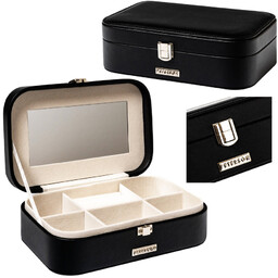 Elegancka szkatułka na biżuterię i zegarki na zatrzask - Peterson