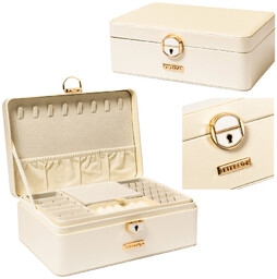 Elegancka szkatułka na biżuterię i zegarki z zatrzaskiem - Peterson