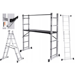 Rusztowanie aluminiowe Podest roboczy 2x6 150kg składany 2,72m