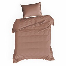 Eurofirany Pościel satynowa 140x200 Nova marsala dwustronna