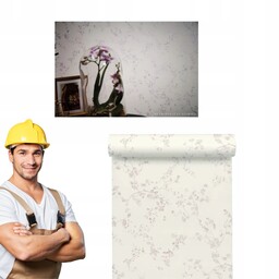 Tapeta ścienna Różowe Kwiaty 368961 winylowa na flizelinie 10m x 53cm