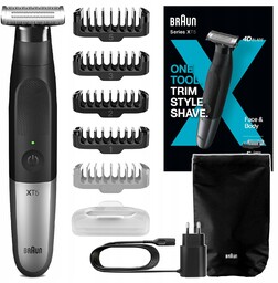 Trymer Golarka męska Braun XT5100 Wet&Dry do ciała brody Etui 6 Nasadek