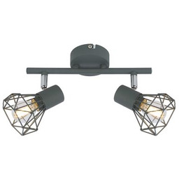 Listwa VERVE 2x40W E14 matowy szary CANDELLUX