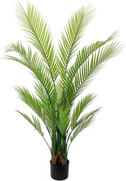 Sztuczna palma Areka, sztuczna roślina, palma, sztuczna palma, sztuczna roślina dekoracyjna, roślina pokojowa, tropikalna roślina zielona, sztuczna roślina biurowa, liście palmowe, kwiaty, tropikalna