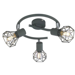 Spirala VERVE 3x40W E14 matowy szary CANDELLUX