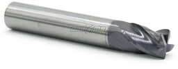 FENES Frez trzpieniowy do metalu 12 mm 4-ostrzowy krótki walcowo-czołowy chwyt walcowy DIN6527-K VHM TiAIN 0641-512-910-260