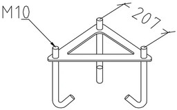 Norlys - Florence 3 Zewnętrzna Lampa Parkowa z Mocowaniem w Betonie Biała