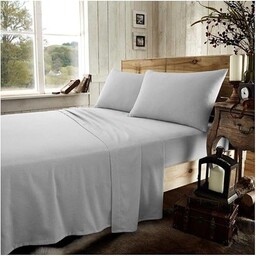 Jednokolorowe prześcieradła z gumką w rozmiarze king size - prześcieradło ze szczotkowanej tkaniny bawełnianej z elastycznymi narożnikami - pościel w jakości hotelowej - szare