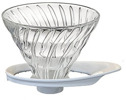 Szklany Drip Hario V60-02 - Biały