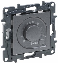 Niloe Step - Termostat elektroniczny pokojowy - Stalowy Legrand 863441