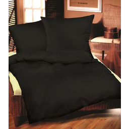 Extrapościel Pościel bawełniana 140x200 czarna 27 jednobarwna