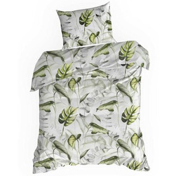 EUROFIRANY Pościel Ellen 140 x 200 cm Biało-zielony