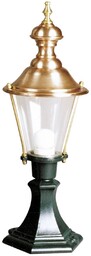 K.S. Verlichting Lampa ogrodowa stojąca LUUK, zielony, aluminium, antyczny