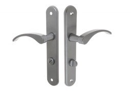 Klamka drzwiowa GAMAR VIOLA lakier grafit 72 WC