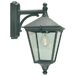 Norlys - London Down Zewnętrzna Lampa Ścienna Mała Czarna