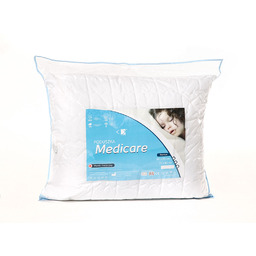 Poduszka antyalergiczna 50x60 Medicare 100% Microfibra biała zapinana na zamek AMW