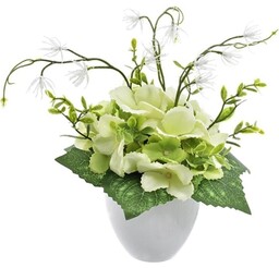 HORTENSJA Z DODATKAMI W DONICZCE 20 CM