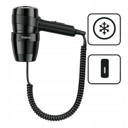 Suszarka Do Włosów Valera Action Super Plus 1800W Czarna Hotelowa Basenowa
