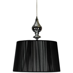 Lampa wisząca GILLENIA 1x60W E27 czarny CANDELLUX