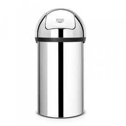 Brabantia Poland Sp. Z.o.o Kosz PUSH BIN 60L Brilliant Steel kosze Brabantia