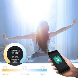 EGLO connect.z Smart Home panel LED Herrora-Z, lampa sufitowa dł. x szer. 59,5 cm, ZigBee, sterowanie aplikacją i głosem, regulacja barwy światła, ściemnianie