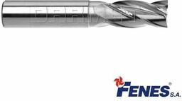 FENES Frez trzpieniowy do metalu 4,5 mm 4-ostrzowy krótki walcowo-czołowy chwyt walcowy DIN844-A K-N HSS-E 0641-512-100-545