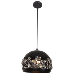 Lampa wisząca JOLINA 30 1x40W E27 czarny CANDELLUX