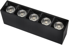 Lampa liniowa natynkowa 15W 4000K czarna 1062 - Decorativi