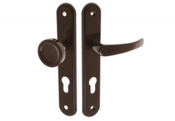 Gałko-klamka drzwiowa obrotowa GAMAR 90 WB brązowa