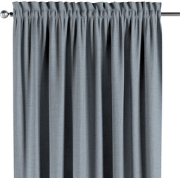 Zasłona na kanale z grzywką 1 szt., niebieski melanż, Blackout Soft