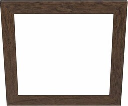 EGLO Dekoracyjna ramka drewniana, dodatek do panelu LED Salobrena 45 x 45 cm, kwadratowa ramka drewniana w kolorze ciemnobrązowym