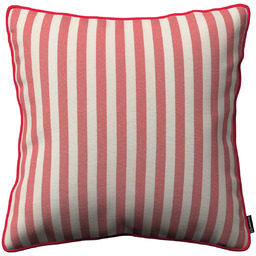 Poszewka Gabi na poduszkę, czerwono-białe pasy (1,5cm), 60 x 60 cm, Quadro