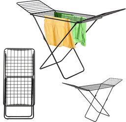Suszarka stojąca Badia 110 x 178 cm, czarna