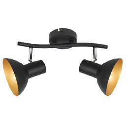 Listwa DISO 2x40W E27 czarny+złoto CANDELLUX