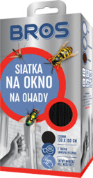 Bros Siatka na okno na owady 130 x 150 cm czarna