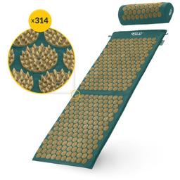 duża mata do akupresury z poduszką XL zielony