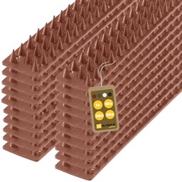 Plastikowe kolce Tosta przeciw ptakom 50 cm brązowe 20 szt.