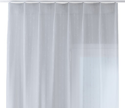 Zasłona na haczykach flex pojedynczych, kremowy, Natural Touch